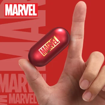 Novi Certificirani Marvel Mini Bluetooth V5.0 Iron Man TWS Bežične Slušalice Stereo Kapetan Amerika Podržava Spajanje Dva Smartphone