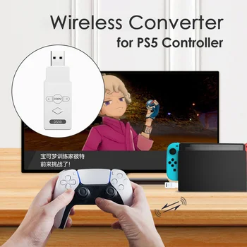 Bežični Pretvarač Gamepad za PS5/Switch/PC USB Bluetooth Kontroler Prijemnik