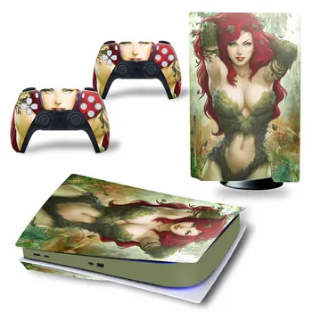 Seksi Žene djevojke Igra PS5 disk digitalno izdanje naljepnica naljepnica na kožu za konzole PS5 i dva Kontrolera Vinil naljepnice 4825