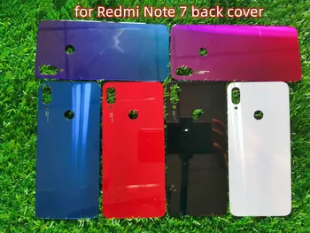 10 kom. Poklopac pretinca za baterije za Xiaomi Redmi Note 7 Pro za Redmi Note 7 Stražnji poklopac Torbica Staklena Vrata ploča Torbica