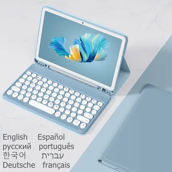 Engleski, Arapski, Španjolski Tipkovnica za Samsung Galaxy Tab S6 Lite 10,4 2020 Presvlaka za Tipkovnicu SM-P610 P615 Torbica Ruska Tipkovnica Bitno