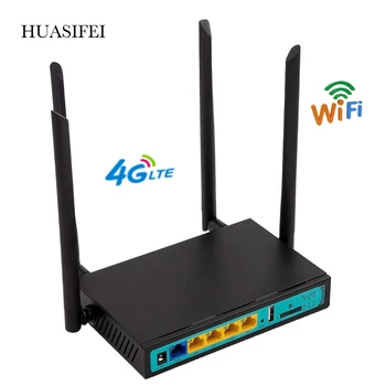HUASIFEI 4G Wifi ruter 4g sim kartica vanjska antena 4g modem router VPN ruter WAN/LAN port sa 4 vanjsku antenu