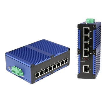 Industrijski Ethernet preklopnik 5-port 8-port 100-metarski Gigabit mrežni prekidač na DIN šinu