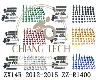 CNC Kompletan Izglađivanje Vijci, Vijci za karoserije Matice Kit Za Fit Kawasaki ZX14R 2012-2015 ZZ-R1400