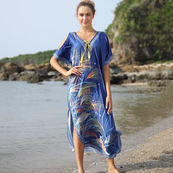 Plus size Haljina Kimono Plaža Odjeća vestido playa kaftan mujer