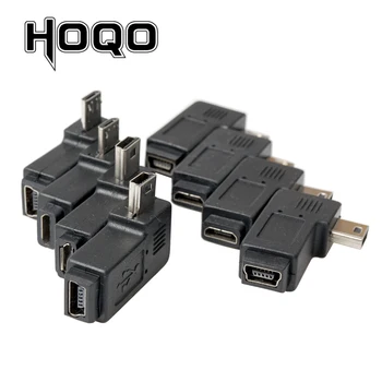 Besplatna dostava DHL 100 kom. mini usb i micro USB adapter 90 stupnjeva lijevo-desno mini-USB i micro-USB priključak za punjenje podataka