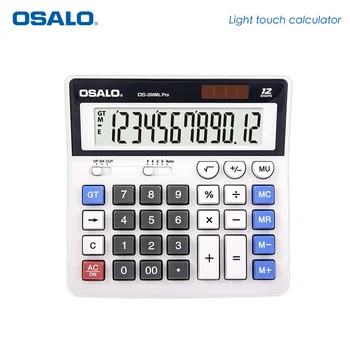 200 ML Stolni 12-Znamenkasti Display Sa Sunčanim Dvostrukim Napajanjem Financijski Uredski Kalkulator