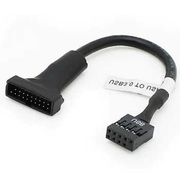2 KOMADA Matična ploča Naslov Adapter Kabel visoke kvalitete 1pc 19/20 Pinski USB 3.0 priključak 9 Pinski USB 2.0 Priključak