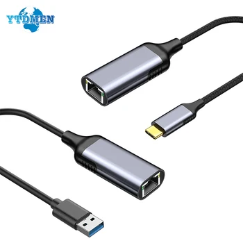 Mrežni Adapter Type C Ethernet USB RJ45 100/1000 Mb/s, Lan, Internet Kabel Za Laptop MacBook RAČUNALA Windows XP 7 8 10 SUITE