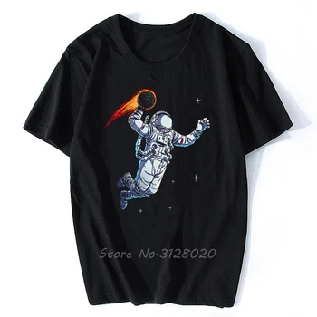 Europska Veličina Astronaut Igrati Mjesec t-Shirt Kao što su Košarka Cool Dizajn Dječje San 100% Pamuk Mars Majica t-komada