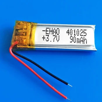3,7 90 mah 401025 li-ion litijum-polimer baterija baterija baterija baterija baterija za MP3 MP4 MP5 GPS bluetooth slušalica video olovka digitalni proizvođači