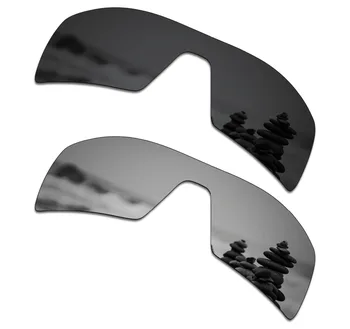 SmartVLT 2 Kom. Polarizirane Sunčane Naočale Izmjenjive Leće za Oakley Oil Rig Stealth Crna i Srebrna Titan