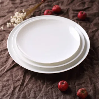 Kineski keramički tanjur blagovaona tanjuri, pribor za ručak Jela Bijelo Posuđe set tanjura za jelo Odrezak Zapadna Tanjur Za dom
