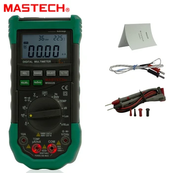 Mastech MS8229 5 in1 Automatski raspon Digitalni Multimetar (dmm) Višenamjenski Suite Razina Zvuka Temperatura Vlažnost Tester Metar